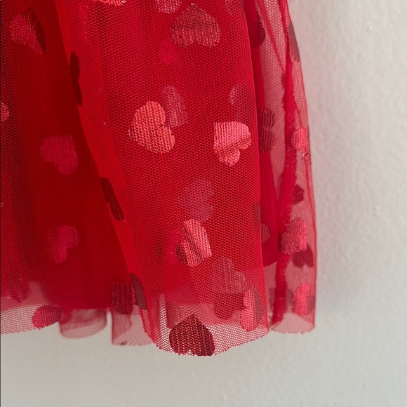 Celebrate It Valentines day Red Layered Lace Skirt size 6/6x - Picture 2 of 4